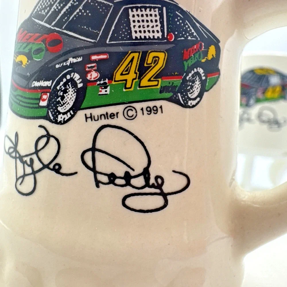 Kyle Petty Racing #42 Mellow Yellow Glassware Collection By‎ Hunter 1991 Vintage